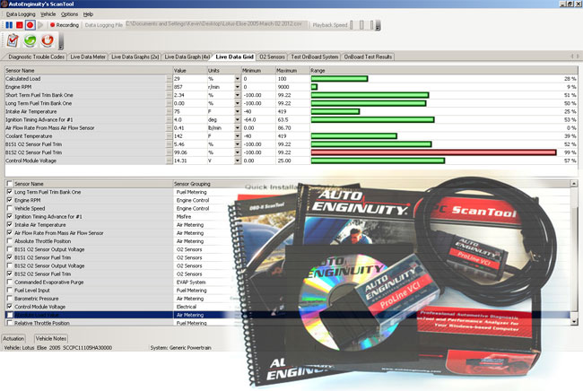 Automotive diagnostic software for laptops